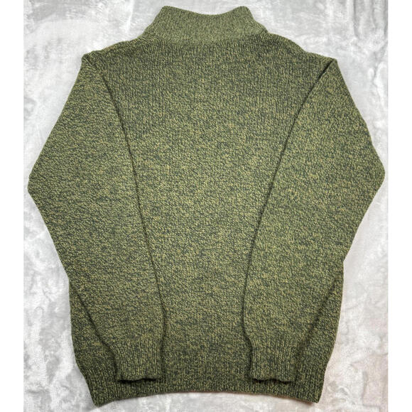 VTG L.L.Bean Men's Large Classic Ragg Wool Pullover Henley 100% Lambswool - Picture 2 of 6
